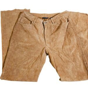 Express Tan Boot Cut Jeans
